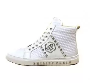 acheter chaud chaussure philipp plein qp logo high white